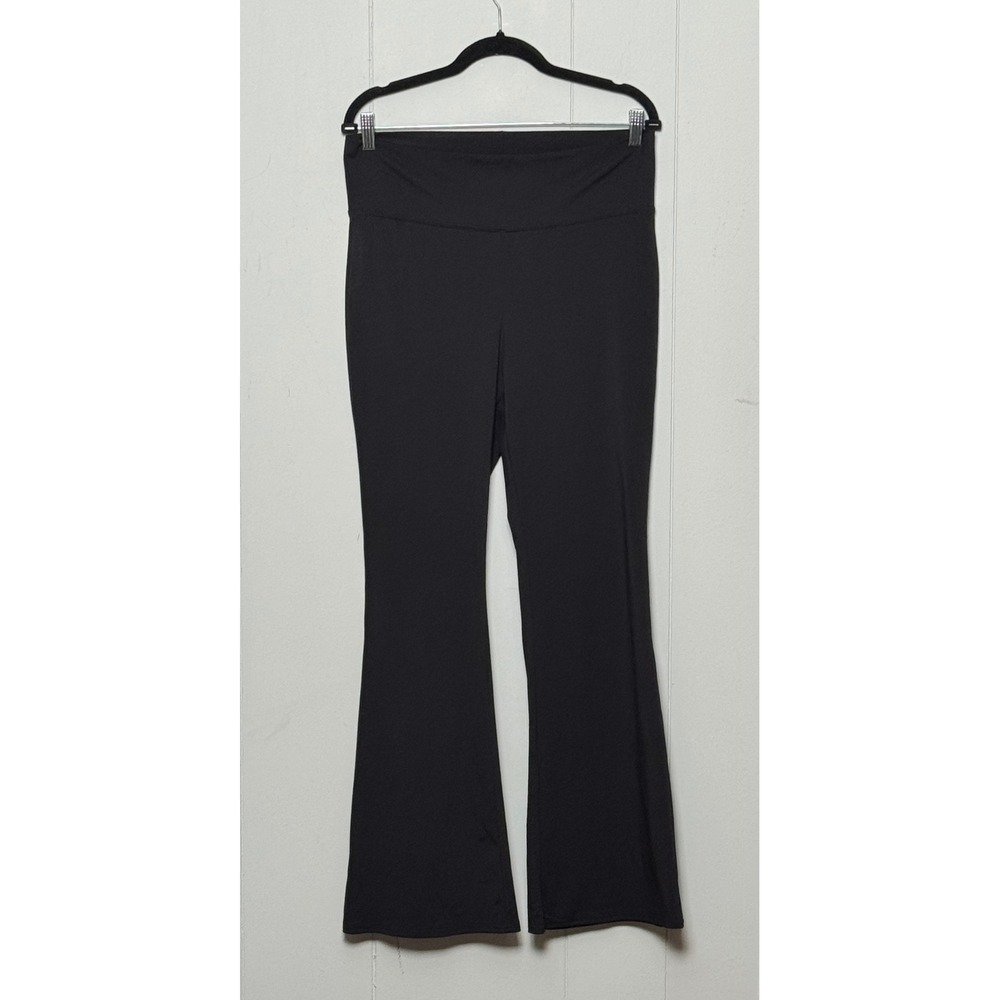 H&M Divided Women's High Waisted Flare Yoga Pants Leggings Black Size Large